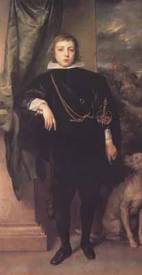 Anthony Van Dyck Portrait of prince rupert standing (mk03) France oil painting art